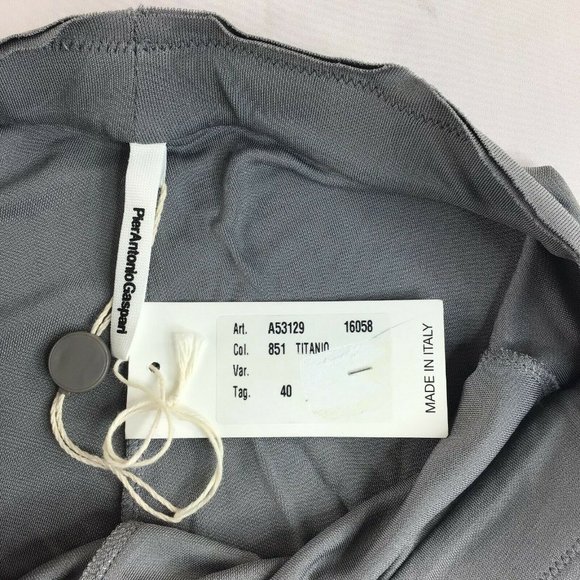 Pier Antonio Gaspari Womens Flared Leg Pants Gray Size Small - Picture 7 of 10